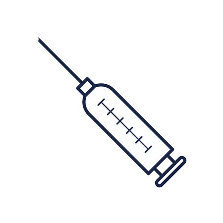 injection line style icon design of Medical care health emergency aid exam clinic and patient theme Vector illustrationの写真素材