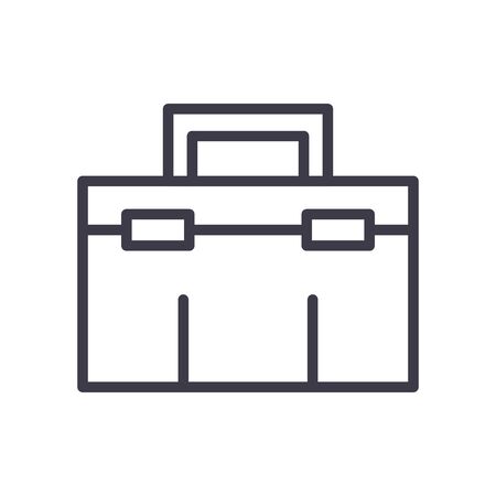 tool box line style icon design of Construction working maintenance workshop repairing progress labor and industrial theme Vector illustrationの写真素材