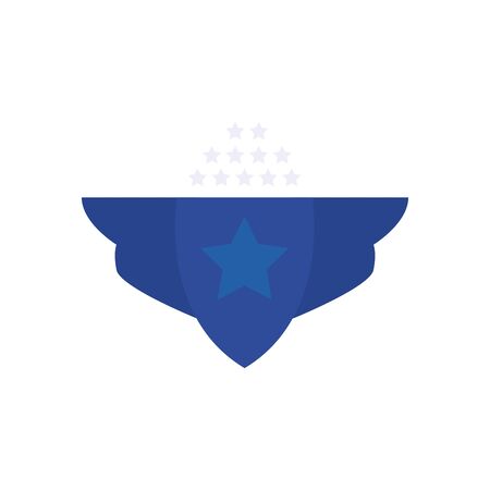 banner with star flat style icon design, Label tag product and protection theme Vector illustrationの写真素材