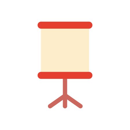Presentation board flat style icon design, Eduaction office class lesson knowledge university study learning presentation and primary theme Vector illustrationの写真素材