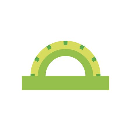 Ruler flat style icon design, Instrument tool work measurement lenght object inch long and distance theme Vector illustrationの写真素材