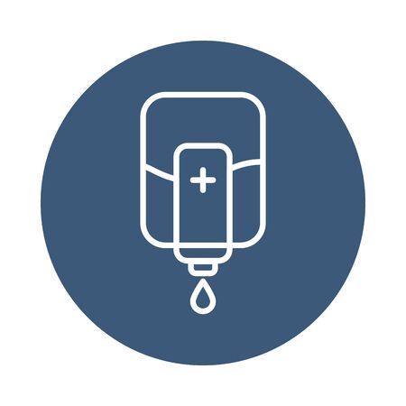 antibacterial gel dispenser icon over white background, block style, vector illustrationの写真素材