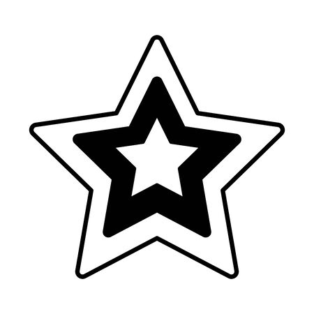 bastille day concept, star with france flag icon over white background, line style, vector illustrationの写真素材