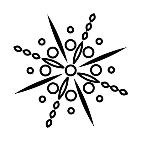 bastille day concept, fireworks icon over white background, line style, vector illustrationの写真素材