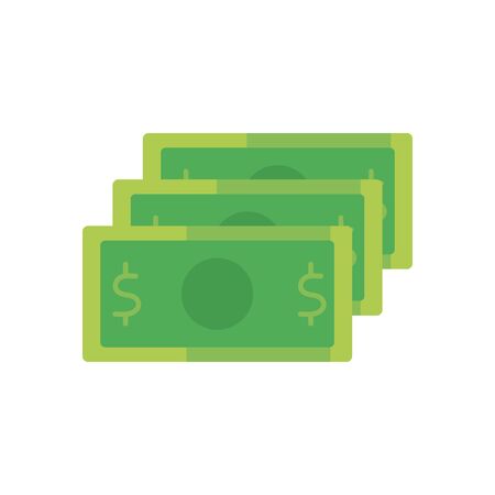 bills flat style icon of money financial banking commerce and market theme Vector illustrationの写真素材