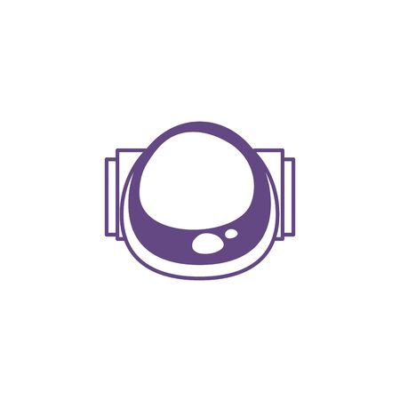 astronaut helmet space isolated icon vector illustration designのイラスト素材