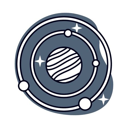 space planets system solar isolated icon vector illustration designのイラスト素材
