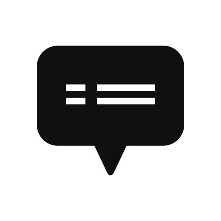 Communication bubble fill style icon design, Message discussion conversation and chatting theme Vector illustrationのイラスト素材