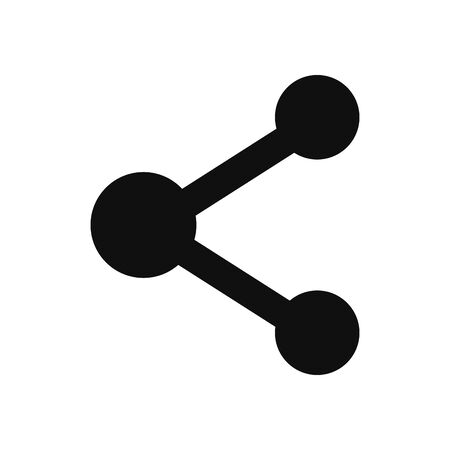 Share fill style icon design, Social media web multimedia and communication theme Vector illustrationのイラスト素材