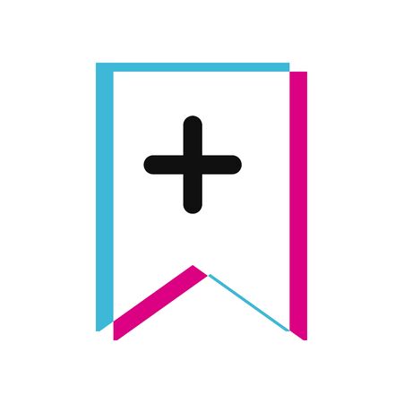 Add banner lighten style icon design, Social media web multimedia and communication theme Vector illustrationのイラスト素材