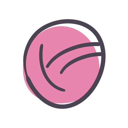 blood cell fill style icon design of Medical care and covid 19 virus theme Vector illustrationのイラスト素材