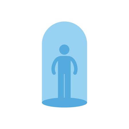 Avatar flat style icon design of Person profile social communication human user partnership member and figure theme Vector illustrationのイラスト素材