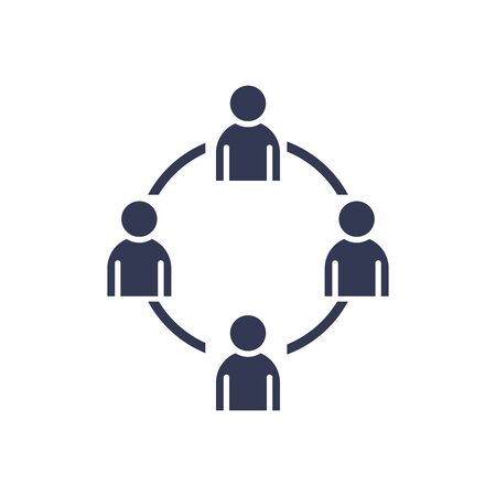 Avatars men flat style icon design of Person profile social communication and human theme Vector illustrationのイラスト素材