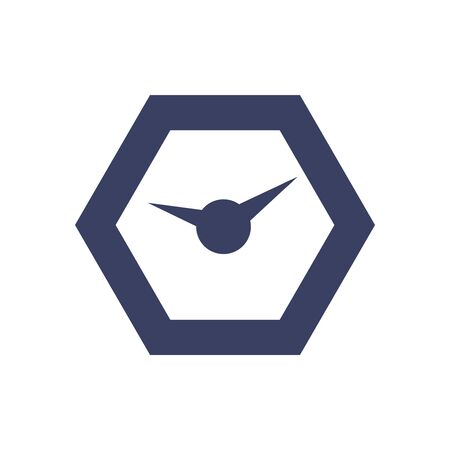 Chronometer instrument silhouette style icon design, Time tool second sport stopwatch deadline measure and countdown theme Vector illustrationのイラスト素材