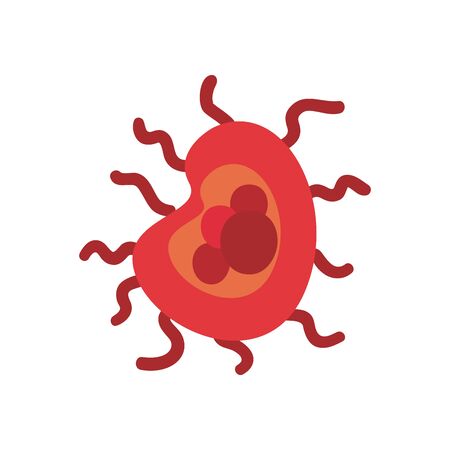 Covid 19 virus flat style icon design of 2019 ncov cov coronavirus infection corona and epidemic theme Vector illustrationのイラスト素材