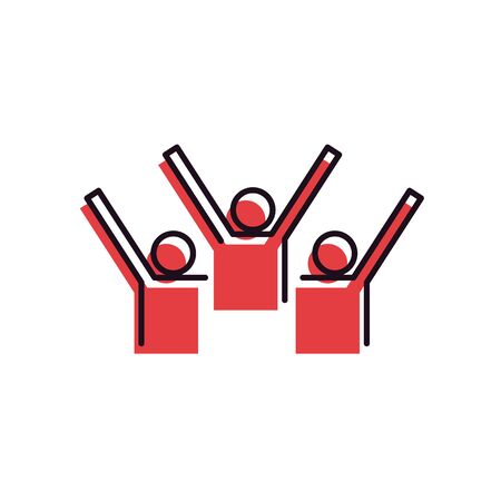 Avatars men line and fill style icon design of Person profile social communication and human theme Vector illustrationのイラスト素材