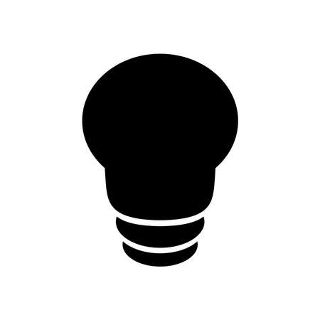 spot bulb light icon over white background, silhouette style, vector illustrationのイラスト素材