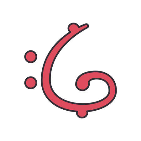 bass clef note line and fill style icon design, Music sound melody song musical art and composition theme Vector illustrationのイラスト素材