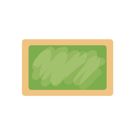 school blackboard icon over white background, flat style, vector illustrationのイラスト素材