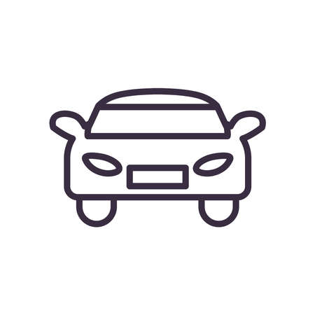 Car line style icon design, Vehicle automobile auto and transportation theme Vector illustrationのイラスト素材