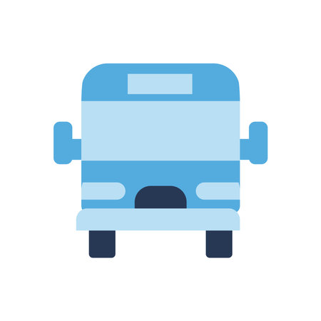 Bus vehicle flat style icon design, Transportation travel trip urban motor speed fast and driving...