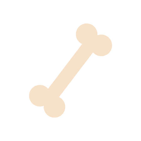 bone icon over white background, flat style, vector illustrationのイラスト素材
