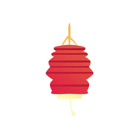 Chinese lantern gradient style icon design, China culture asia and oriental theme Vector illustrationのイラスト素材