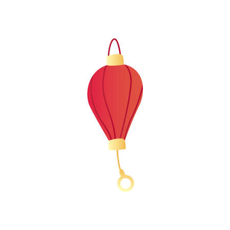 Chinese lantern gradient style icon design, China culture asia and oriental theme Vector illustrationのイラスト素材