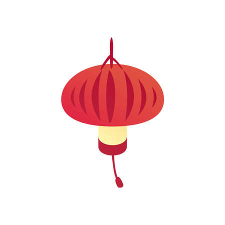Chinese lantern gradient style icon design, China culture asia and oriental theme Vector illustrationのイラスト素材