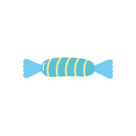 sweet candy icon over white background, flat style, vector illustrationのイラスト素材
