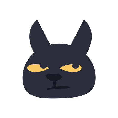 Cute cat cartoon free form style icon design, Animal pet kitten domestic feline kitty mammal beautiful and portrait theme Vector illustrationのイラスト素材