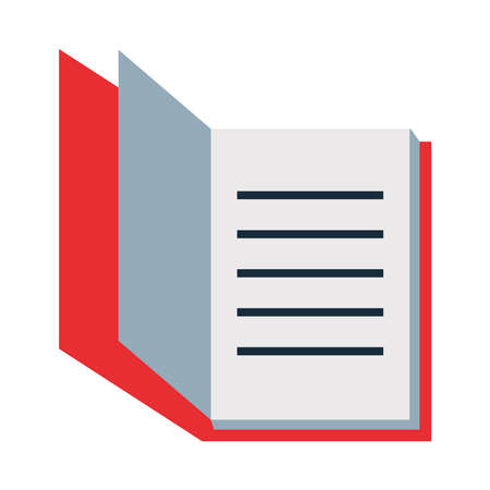 academic book icon over white background, flat style, vector illustrationのイラスト素材