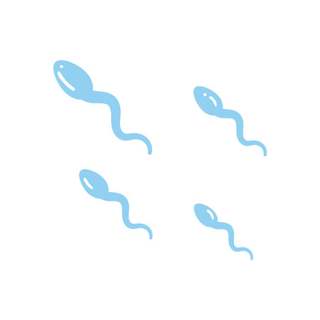 sperm flat style icon design, Sexual health protection and prevention theme Vector illustration