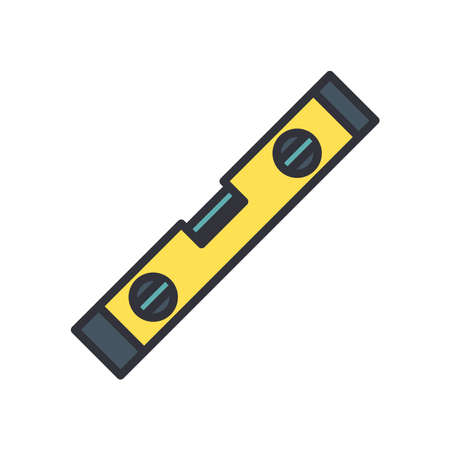 level line and fill style icon design of Construction working maintenance workshop repairing progress labor and industrial theme Vector illustrationのイラスト素材