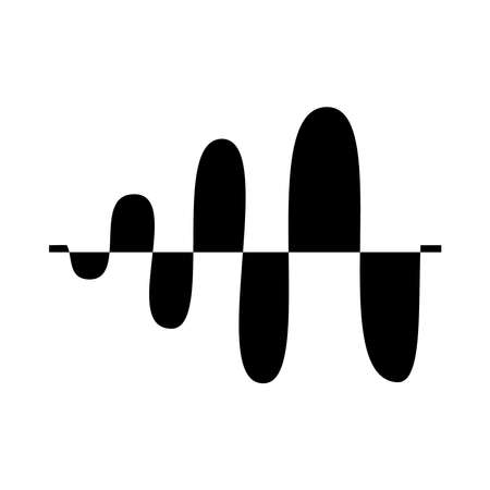 sound higher pitch icon over white background, vector illustrationのイラスト素材