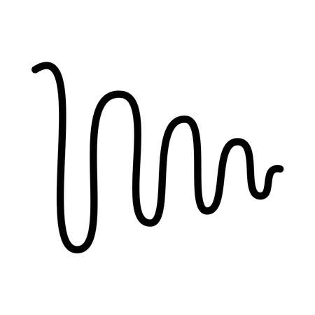 loud high note icon over white background, vector illustrationのイラスト素材