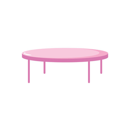 coffee table icon over white background, flat style, vector illustrationのイラスト素材