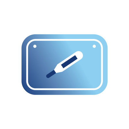 virus test in road sign gradient style icon design of new normality medical care theme Vector...