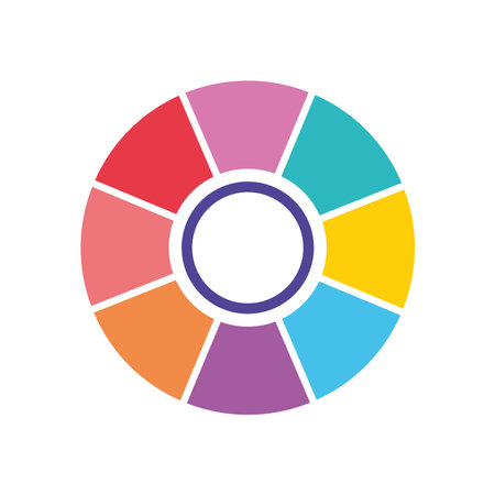 infographic elements concept, colorful cycling diagram, round chart icon over white background, vector illustrationのイラスト素材