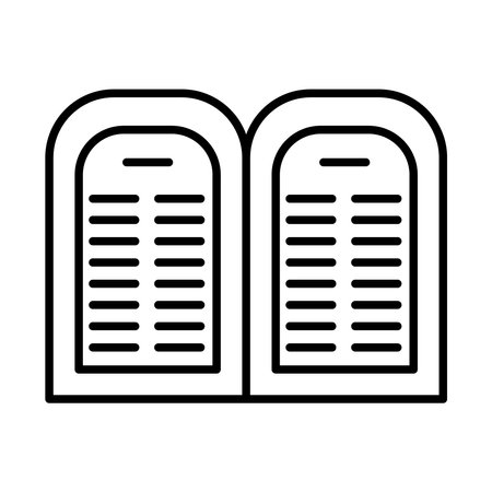 hanukkah element icon over white background, line style, vector illustrationのイラスト素材