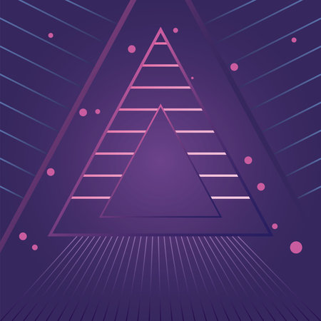 futuristic background, abstract technology with triangles shapes and lines vector illustration designのイラスト素材