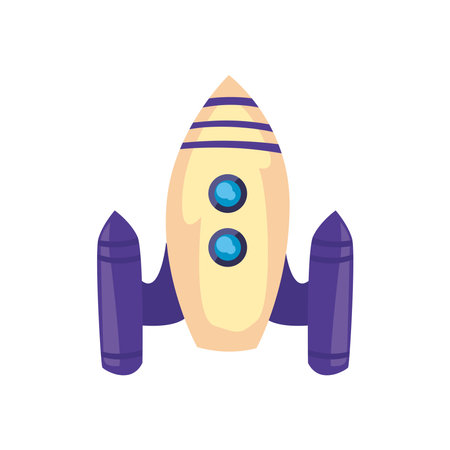 space rocket on white background vector illustration designのイラスト素材