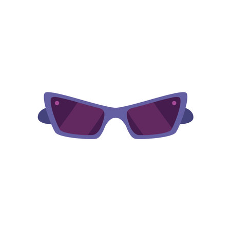 sunglasses feminine, flat style in white background vector illustration designのイラスト素材