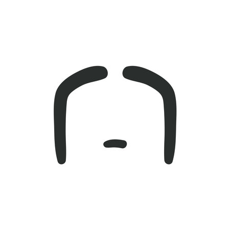 fu manchu mustache icon design, hipster gentleman and man theme Vector illustrationのイラスト素材