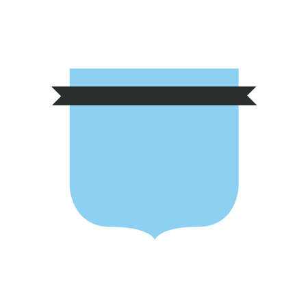 Label with ribbon design, Tag banner product decoration sale card emblem invitation and premium theme Vector illustrationのイラスト素材