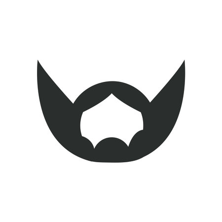 black beard icon design, hipster gentleman and man theme Vector illustrationのイラスト素材
