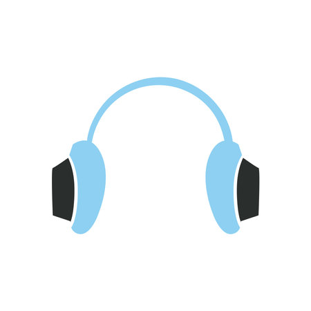 headphone design, music device sound and audio theme Vector illustrationのイラスト素材