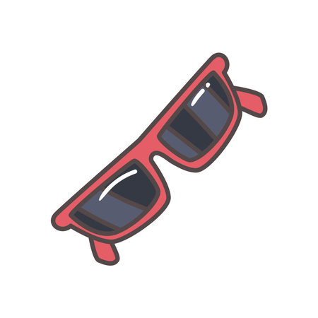 Glasses icon design, Fashion style and accessory eyesight theme Vector illustrationのイラスト素材