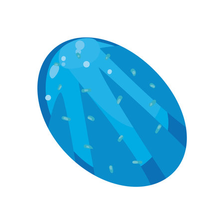 Sweet blue candy design, Sugar caramel bonbon food dessert snack tasty and vintage theme Vector illustrationのイラスト素材