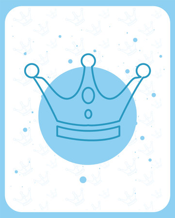 Hipster crown on bubbles background design, Style vintage retro fashion culture theme Vector illustrationのイラスト素材